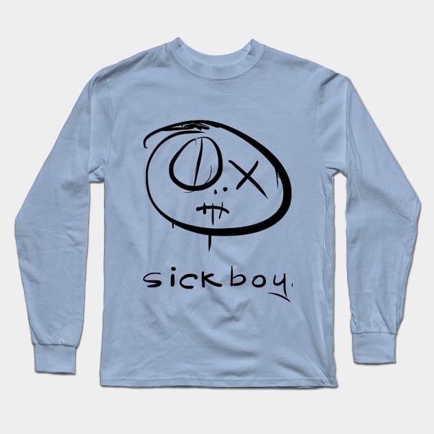 Inktober 18 - 01 Sickboy Long Sleeve T-Shirt by workofimp